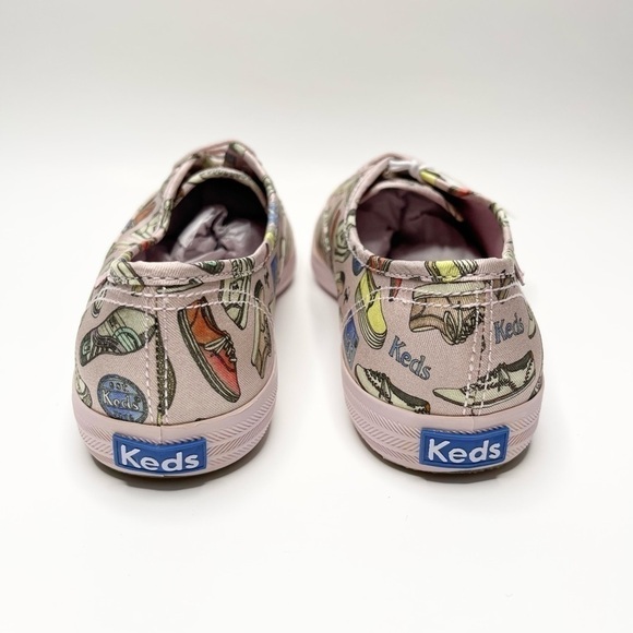 NEW Keds X CJW Collab Lilac Shoe Print Champion Sneakers US 7 - Picture 4 of 8